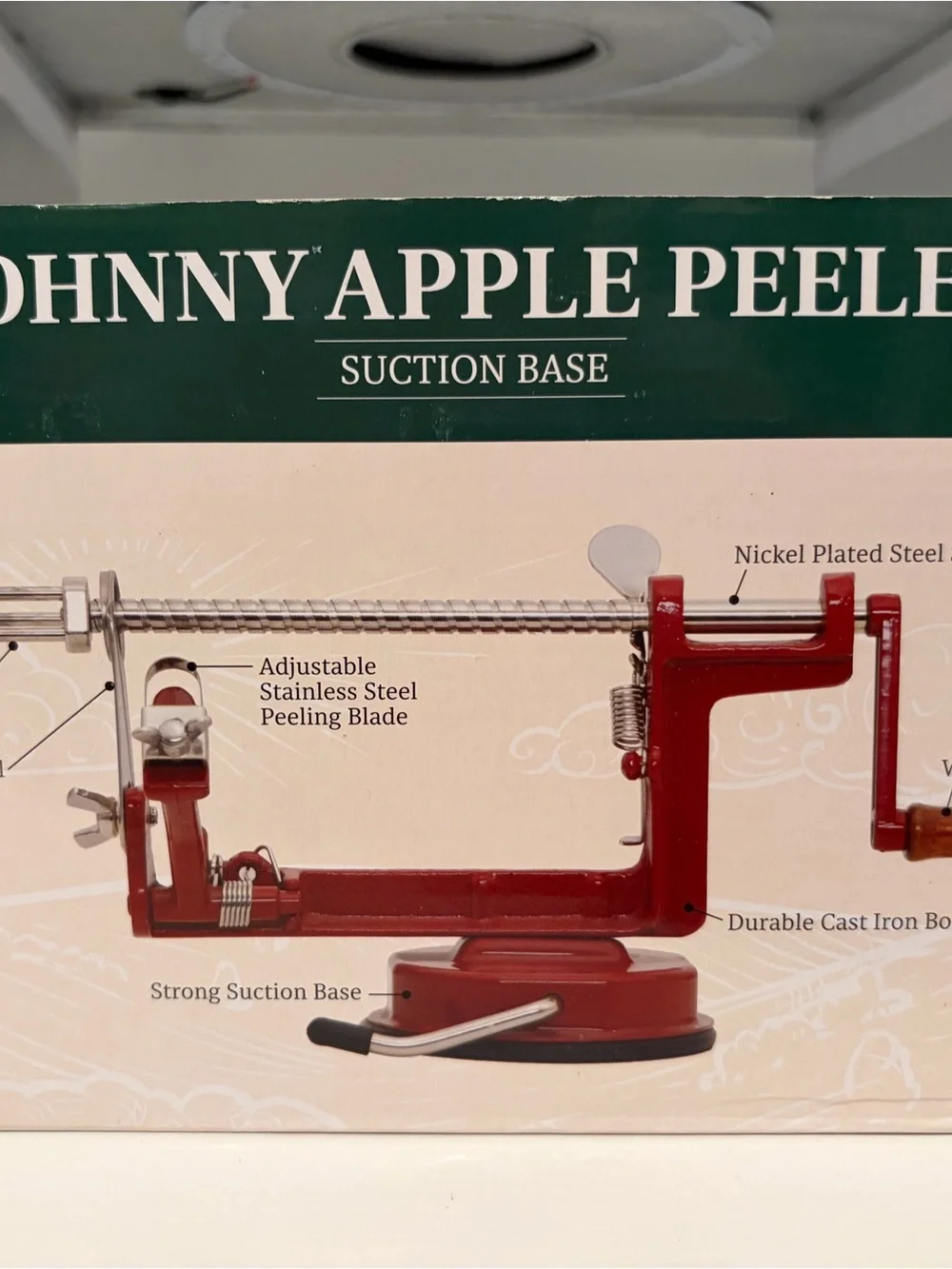 - Red Suction Base Apple Peeler